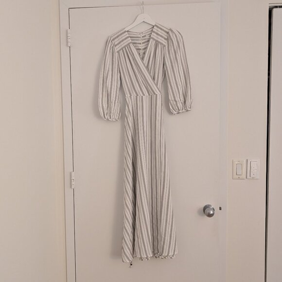 Calvin Klein Cotton Stripped Dress Size 2 - Picture 1 of 2